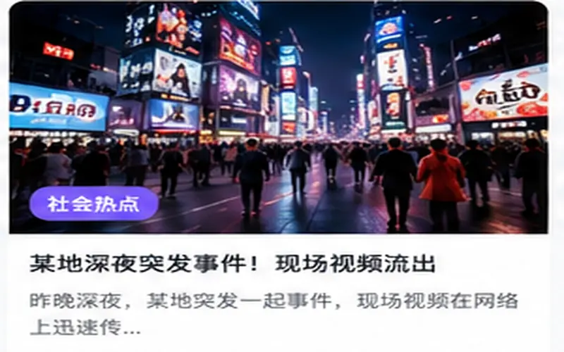 社会话题栏目封面图，城市街区与人群